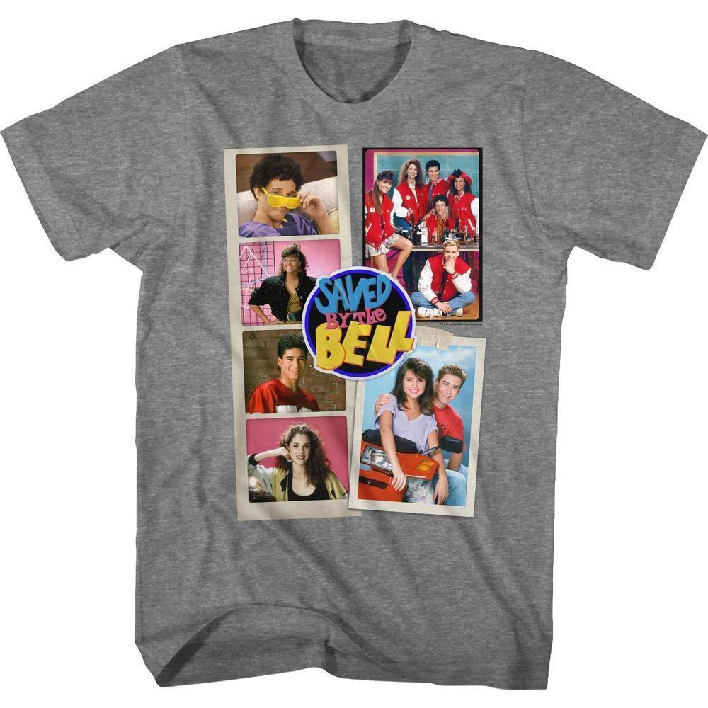 Cast Collage Saved By The Bell T-shirt 90S TV Series Graphic Fan Gift Unisex Tee